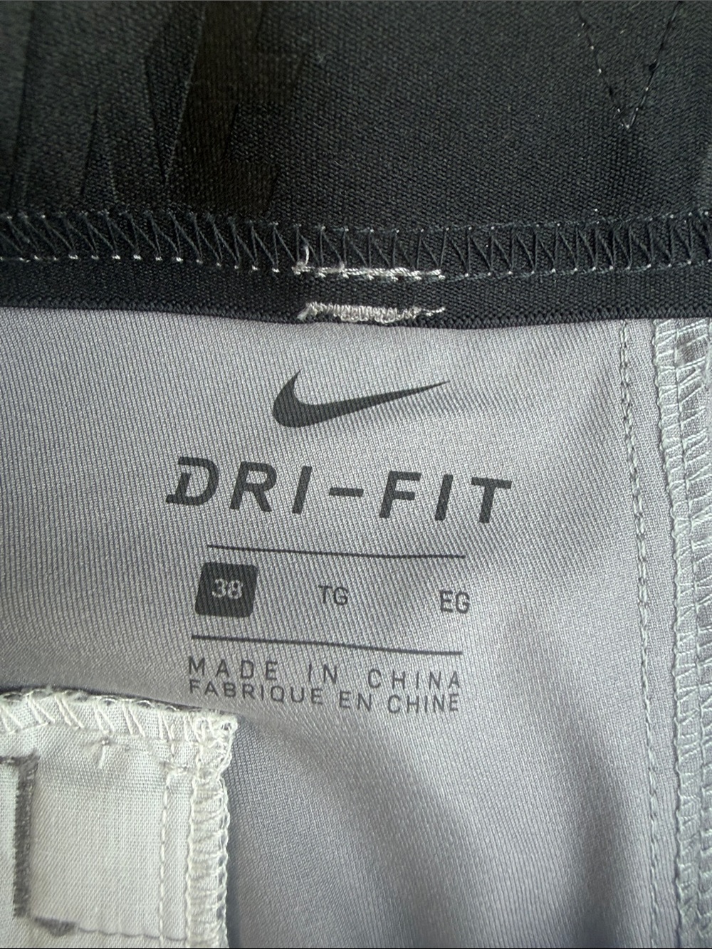 Nike Men's Light Gray Flat-Front Shorts - Picture 2 of 3